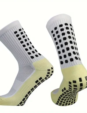 Шкарпетки з антиковзаючим силікагелем білі